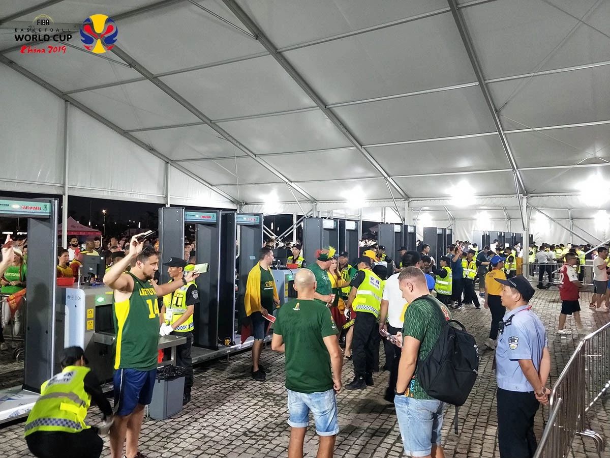 2019篮球世界杯采用js2979金沙娱安检机安检门等安检设备